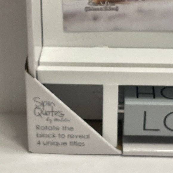 Spin Quotes 4 Clip Wall Collage Picture Frame 13"x12"x2" Holds 4 Pictures NEW - Picture 4 of 12